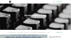 Desktop Screenshot of getpaidtowriteonline.com