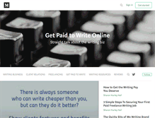 Tablet Screenshot of getpaidtowriteonline.com